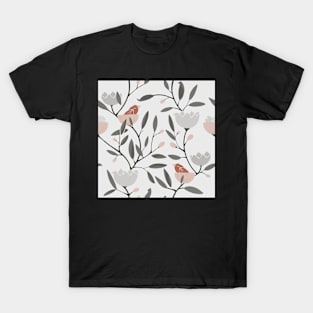 Bird fabric pattern T-Shirt